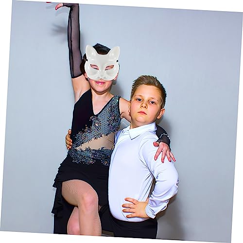 LABRIMP 4Pcs Máscara Em Branco Blanknyc Roupas Roupas Brancas Plástico A Granel Máscara De Festa Bra