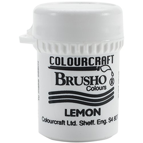 Colorfin Brusho Crystal Colour 15G Lemon, Acrylic Multicolour, 3.04x3.04x5.08 cm