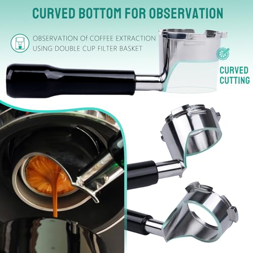 Bottomless Portafilter for Ninja Luxe Café Premier Series ES601 & ES601C Models | Basket Not Included | Compatible with Stock Filter Basket | Patent Pending