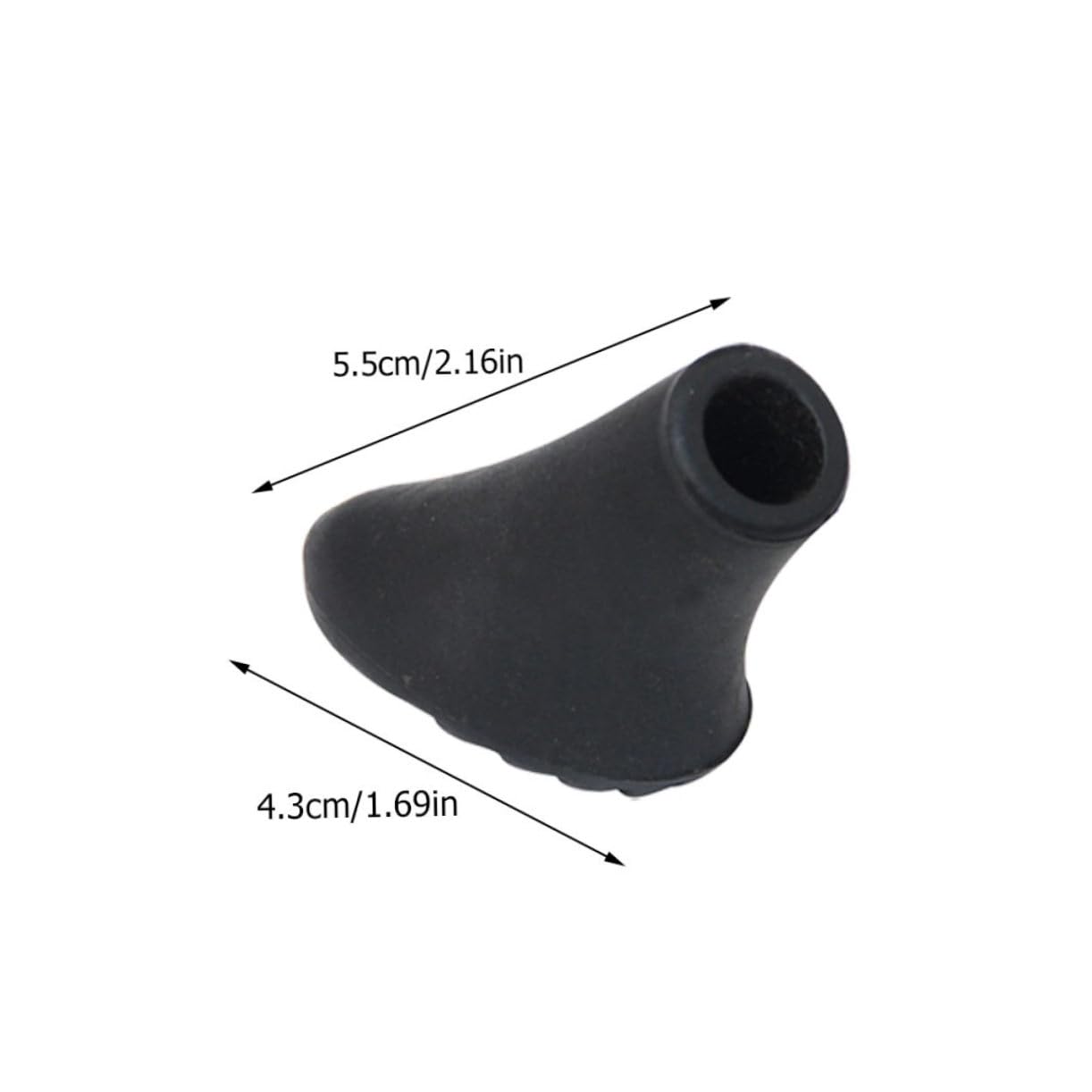 LIOOBO Trekking Poles Tip Protectors 5 Pcs Rubber Feet Hiking Pole Accessories