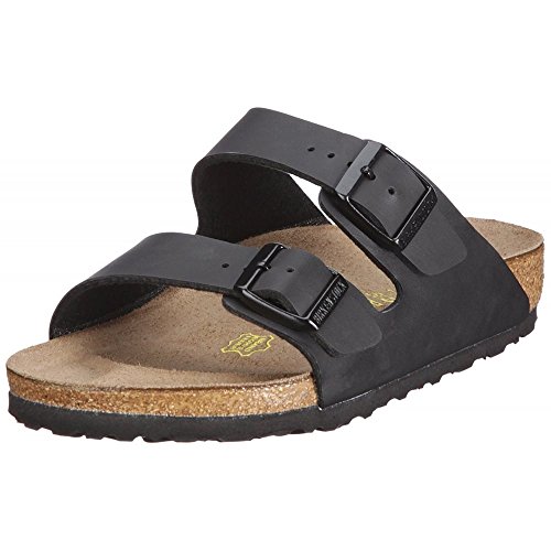 Birkenstock Unisex Arizona Soft Footbed Sandal, Black Birko-Flor, 44 M EU/11-11.5 B(M) US Men