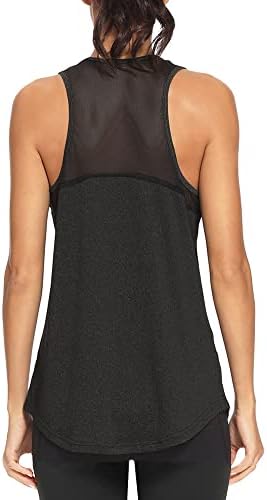 Quccefods Workout Tank Tops for Women Sleeveless Athletic Yoga Shirts Mesh Racerback Tank Tops Gym Workout Clothes