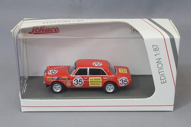 Schuco 1:87 M-B 300 SEL 6.8AMG #35 24h Spa1971 - Hochwertiges Diecast Modellauto im Maßstab 1:87, Modellauto, 1:87, Auto, Sammlermodell, H0