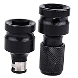 TEHAUX 2 Stück Teiliges Steckschlüssel adapter Elektroschrauber und Druckluftschrauber Feder...