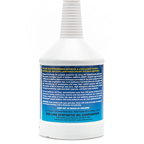 Aceite motor fully synthetic SAE 0W30 Red Line 1 cuarto miniatura 4