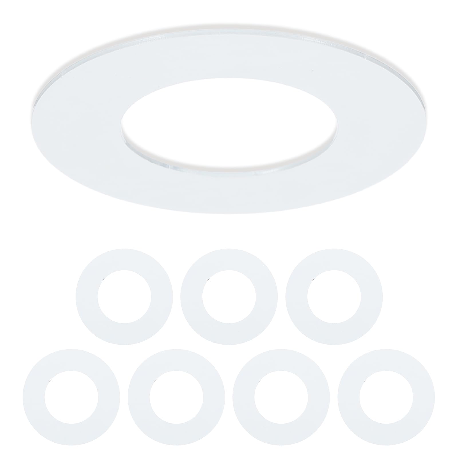 VIAPUICE Recessed Light Trim Ring 2.6" OD 1.4" ID Light Goof 8Pcs White