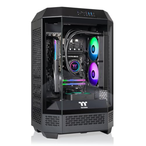 Thermaltake LCGS Reactor 8796X Gaming Desktop (AMD Ryzen™ 7 8700F, 32GB 6000MT/s DDR5 RGB Memory, AMD Radeon™ RX 9060 XT 16GB, 1TB NVMe M.2, WiFi, Windows 11) T3BK-B650-96X-LCS