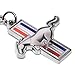 iPick Image for Ford Mustang Tri-Bar Full-Color Die-Cut Metal Key Chain, Key-Charm, Keychain