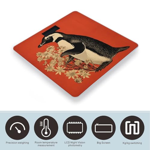 Báscula digital para baño con plataforma de vidrio templado miniatura 3