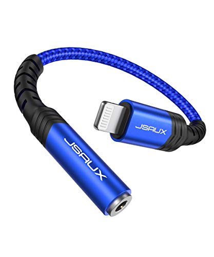 Lightning auf 3,5 mm Kopfhörer Adapter MFI Zertifizierung Aux Adapter, Lightning auf Klinke Audio Adapter für iPhone 12 12 Mini 12 Pro 12 Pro