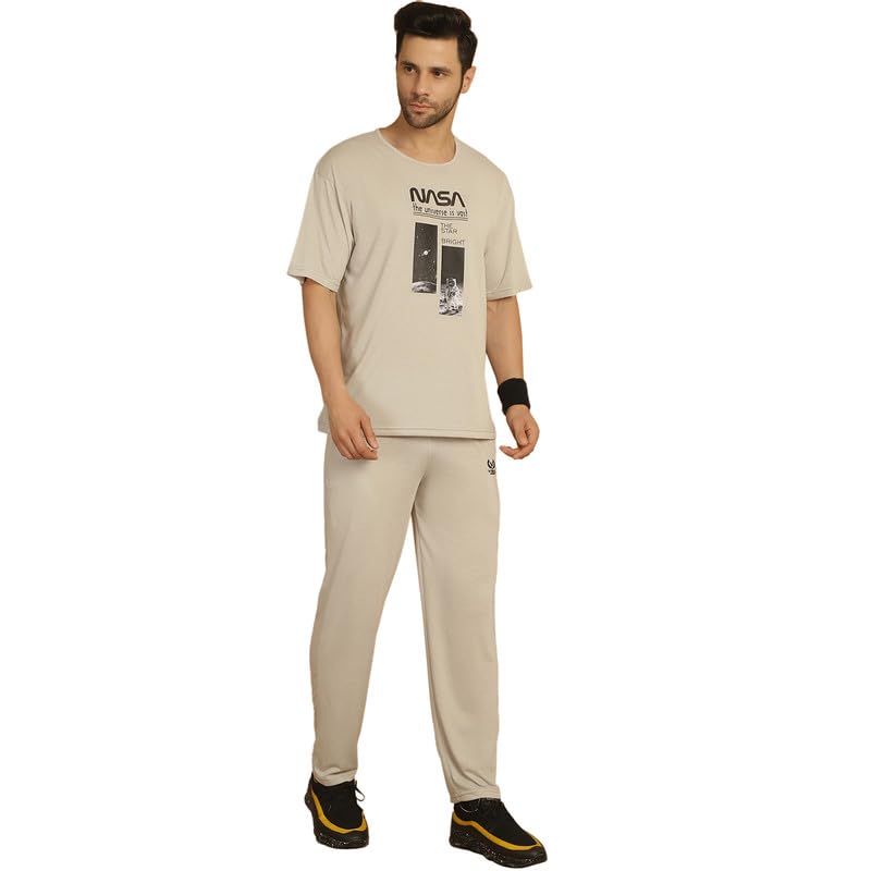 Image of Mack Jonney Printed Round Neck Cotton Oversize Half sleeves Co-ord set Tracksuit For Men-P-MACK52845