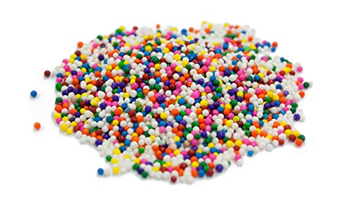 Image of Yupik Birthday Cake Sprinkles, 2.2 lb (35.2 oz) Pack of 6, Rainbow Nonpareil Sprinkles, Gluten-Free, Kosher, Cholesterol-Free, Sodium-Free, Fat-Free, For Baking, Decorating Ice Cream, Cakes, & Donuts