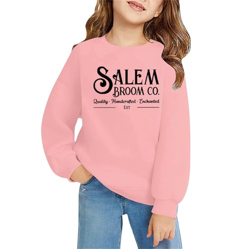 Halloween Toddler Clothes 2025 Fall Fashion Salem Broom Co Graphic Pullover Long Sleeve Crewneck Holiday Sweatshirt