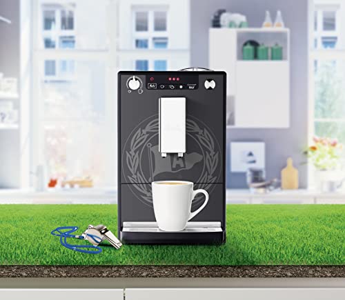 Melitta Solo Arminia Edition E 950-101 Kaffeevollautomat (Exzellenter Kaffee-Genuss dank Vorbrühfunktion und herausnehmbarer Brühgruppe) schwarz, Black (Pure Black) – Bild 3