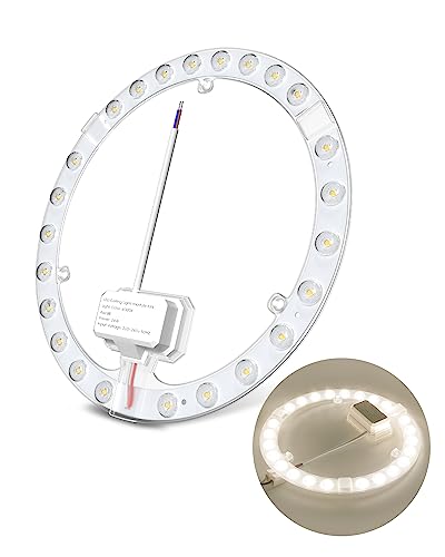 DoRight 24W Módulo de Anillo LED con Soporte Magnético Blanco Natural 4000K, Juego de Conversión para Lámparas de Techo y Lámparas de Pared, Repuesto de Lámpara Fluorescente Circular