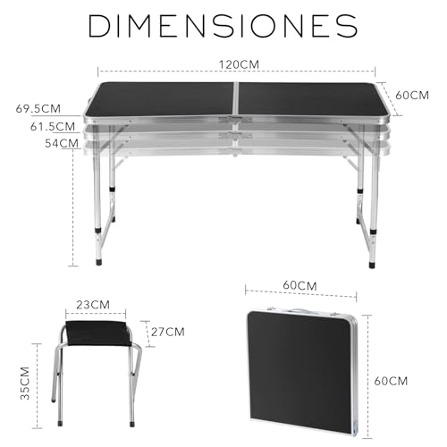 Comparativas de Banca mesa plegable de madera los mejores 10. 5 Imagen adicional