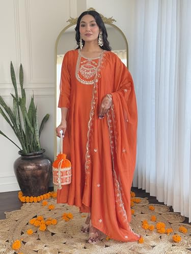 Kurta en soie Vichitra brodé LookMark de qualité supérieure - 2