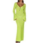 ANRABESS Womens Swimsuit Swim Crochet Cover Up 2024 Summer Knit Bathing Suit Sexy Swimwears Vacat...