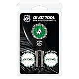 Team Golf NHL Dallas Stars Divot Tool Pack With 3 Golf Ball Markers Divot Tool with 3 Golf Ball Markers Pack, Markers are Removable Magnetic Double-Sided Enamel