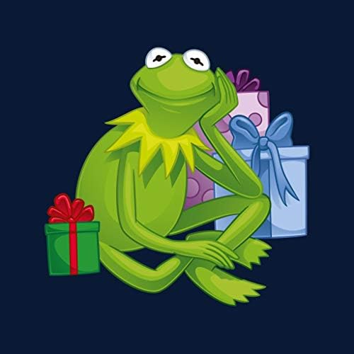 Disney Christmas Muppets Kermit The Frog with Boxes Women's Hooded