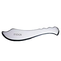 Vista 9 de STICKON Gua Sha Herramienta de masaje de acero inoxidable Gua Sha Scraping Herramientas de masaje IASTM Herramientas gran herramienta