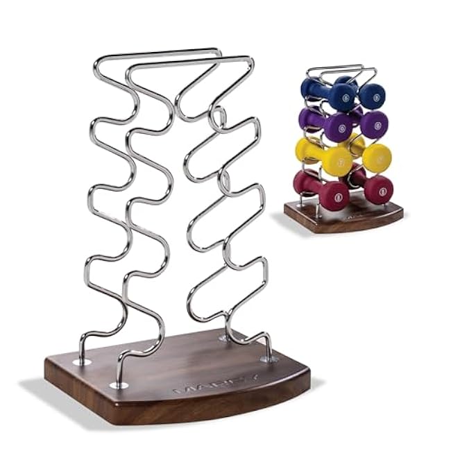 Marcy Strength Training Dumbbell Rack, Wire Frame Minimalist Dumbbell Storage