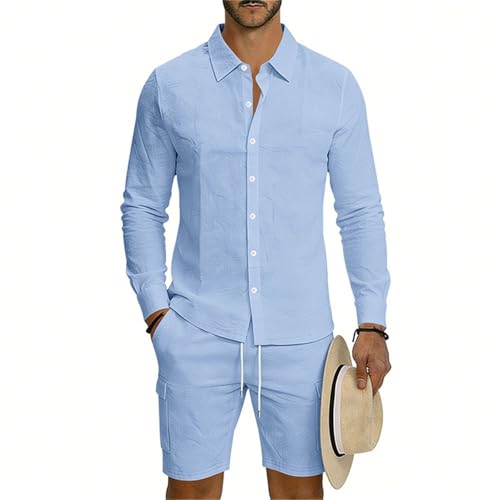 Tenue de plage 2 pièces pour homme vêtement anti chaleur doux et aéré