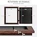 GULETHUN [2-Pack] Kids Art Frames, 8.5x11 Front Opening Kids Artwork Frames Changeable, Brown Artwork Display Storage Frame for Wall, Holds 50 Pcs, for 3D Picture, Crafts, Hanging Art, Portfolio