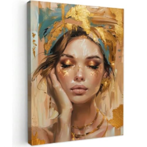 Peinture contemporaine de figure féminine déco salon moderne chic