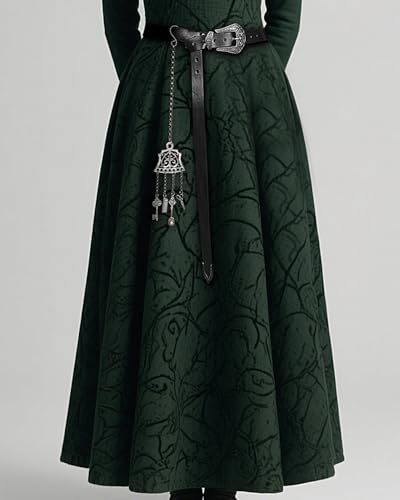 L'VOW Viking Leather Belt with Hanging Chain Set Renaissance LARP Accessory Medieval Cosplay2