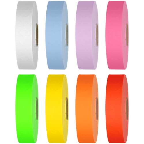 Etiquetas para Monarch 1131 en colores fluorescentes y básicos, manga de 8 rollos