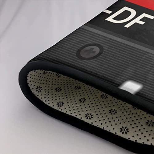 Miniatura 3 de keepcute Alfombra antideslizante de cinta de casete de audio para dormitorio, sala de estar, dormitorio, oficina, decoración del hogar, 2 x 3 pies