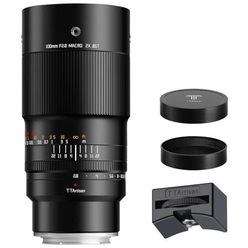 TTARTISAN 100mm F2.8 2X Ultra Macro Lens, Full Frame Lens for Sony