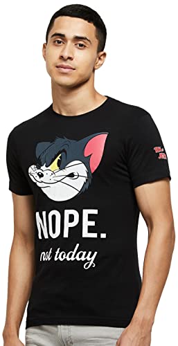 Image of Max Men's Regular Fit Printed Crew Neck T-Shirt