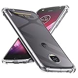 CASEVASN Moto Z2 Play Case, [Shockproof] Anti-Scratches Flexible TPU Gel Slim Fit Soft Skin Silicone Protective Case Cover for Motorola Moto Z2 Play (Clear)