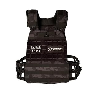 Exersci® Tactical Weighted Vest (1.5kg – 23.5kg) – Calisthenics, Bodyweight Workouts, HIIT, Cardio & Strength Training