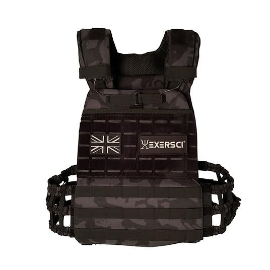 Exersci® Tactical Weighted Vest (1.5kg - 23.5kg) - Calisthenics, Bodyweight Workouts, HIIT, Cardio & Strength Training