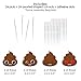 Big Dot of Happiness Party Til You're Pooped - Dessert Cupcake Toppers - Poop Emoji Party Clear Treat Picks - Set of 24