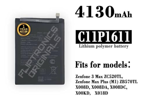 Image of C11P1611 Battery for Asus Zenfone 3 Max / Z3 Max ZC520TL X008DB 3 X008 X008D Z01B Battery with 1 Year Warranty ***(Z224)
