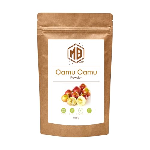 MB Superfoods Fruta de Camu Camu en polvo 100g - Rico en Vitamina C Natural, Perfecto para Batidos y Jugos