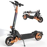 Ruitoo M4 Max Monopattino Elettrico Pieghevole, Autonomia 55km, Ammortizzatore Idraulico Ant., Freno a Disco, Luci LED Full, 3 Velocità, Ruote 10", 120KG, Batteria 48V 15,6Ah