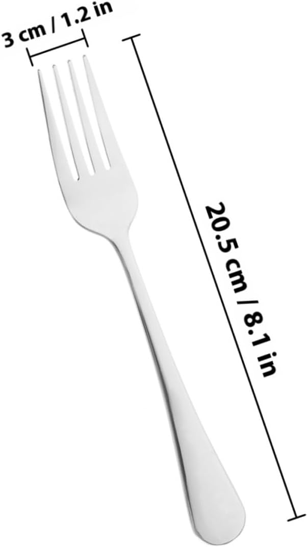 6pcs Steak Fork Set Stainless Steel for Dining and Serving