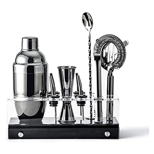 Set Coctelera con Base Acrílica, 10 Piezas Acero miniatura 1