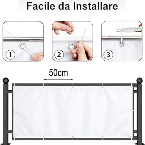 Voile d'ombrage imperméable 3x5.5m gris clair avec oeillets pour pergola - 3
