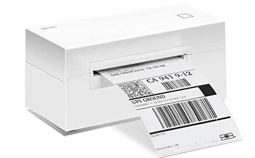 Review Shipping Label Printer 4x6, Desktop Thermal Label Printer for Shipping Packages, Barcode Stickers, Thermal Printer for Windows & Mac, Compatible with UPS, Amazon, USPS, Shopify, Print Width 1.7-4.25’’