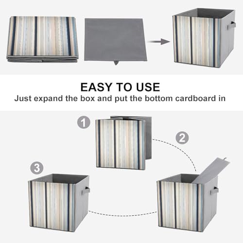Bacs de rangement pliables en tissu résistant pour optimiser vos placards - 5