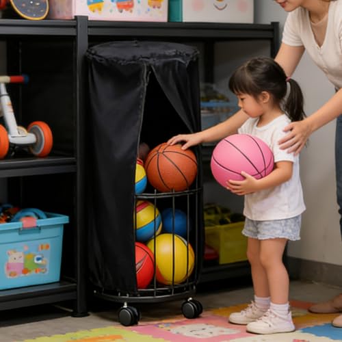 Guarda tus balones de baloncesto y voleibol en este protector de garaje 4