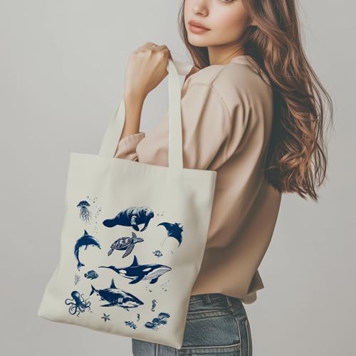 Image of Aesthetic Tote Bag for Women | Medium Size with Inner Pocket | Stylish & Practical