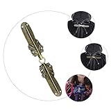 Boucle : avec des boutons de style rétro, convient à différents vêtements.