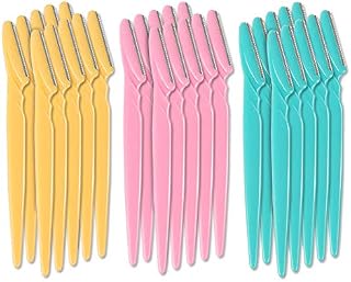 40Pcs Eyebrow Razors Multipurpose Exfoliating Dermaplaning Tool Face Razor and Eyebrow Shaper For